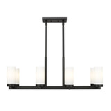 Danica 8 Light Linear Chandelier in Matte Black