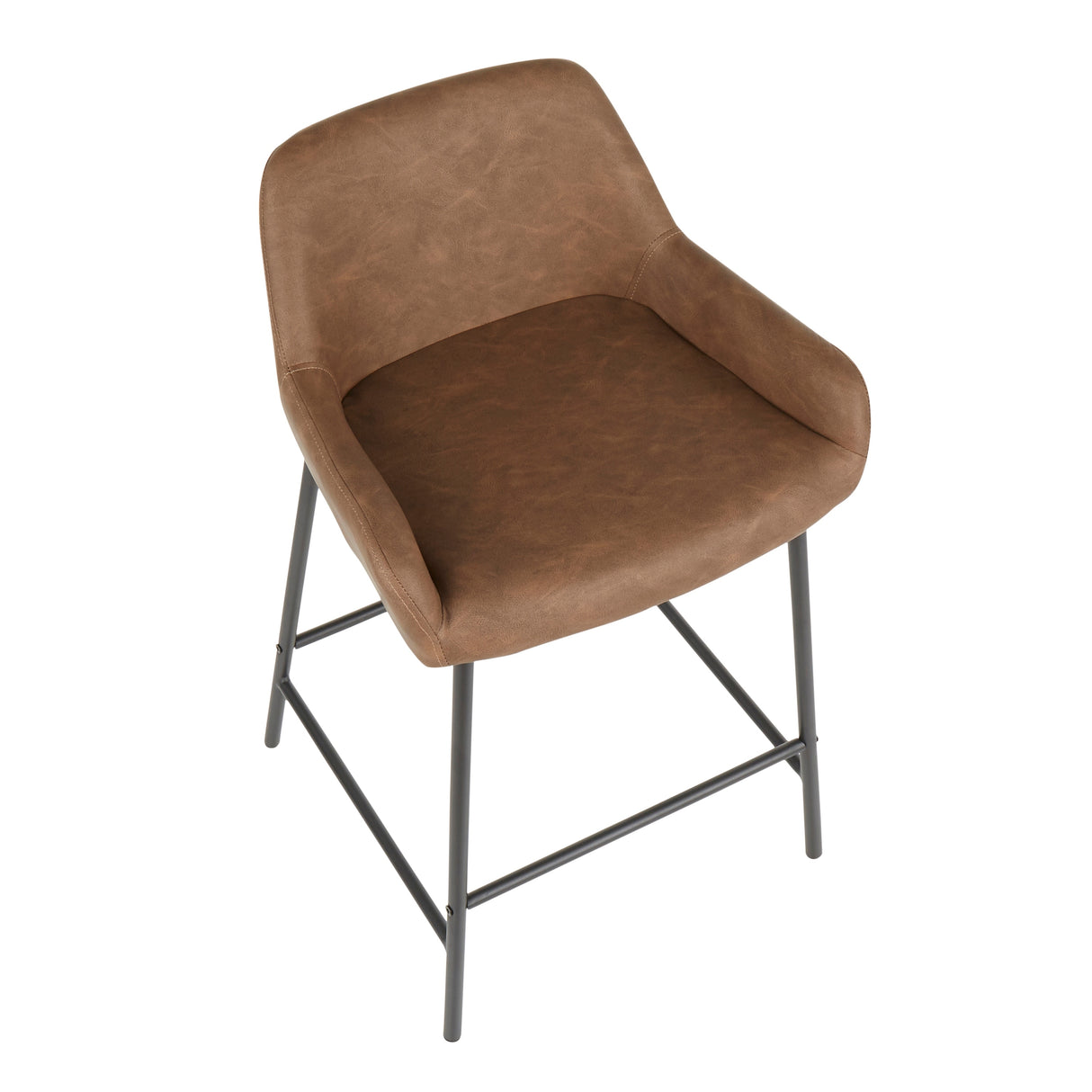 Carbon Loft Galotti Industrial Counter Stools (Set of 2) - N/A