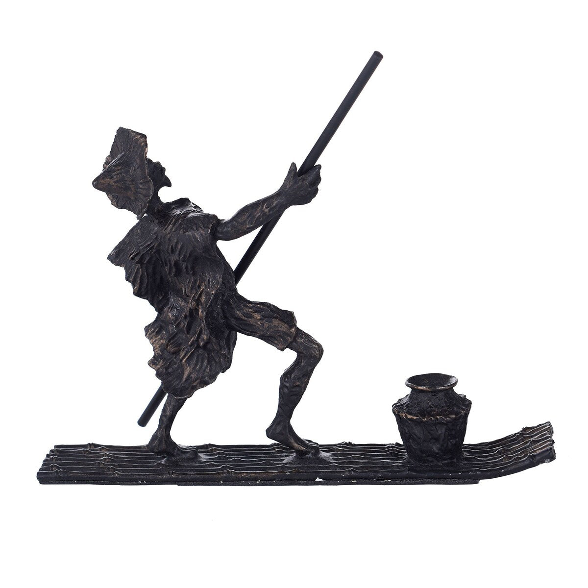 Dann Foley Lifestyle - Exploring The Water Sculpture - Black Finish