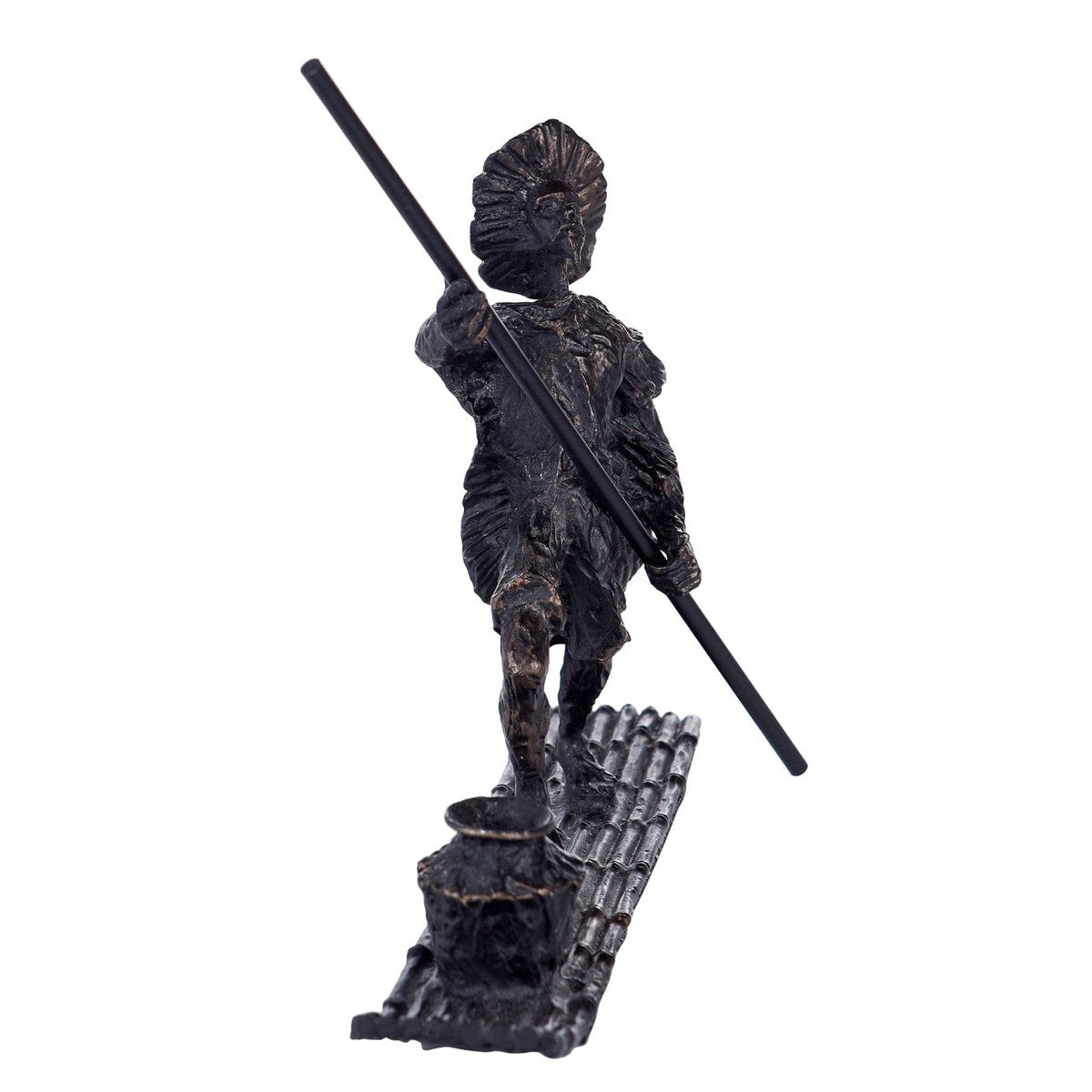 Dann Foley Lifestyle - Exploring The Water Sculpture - Black Finish