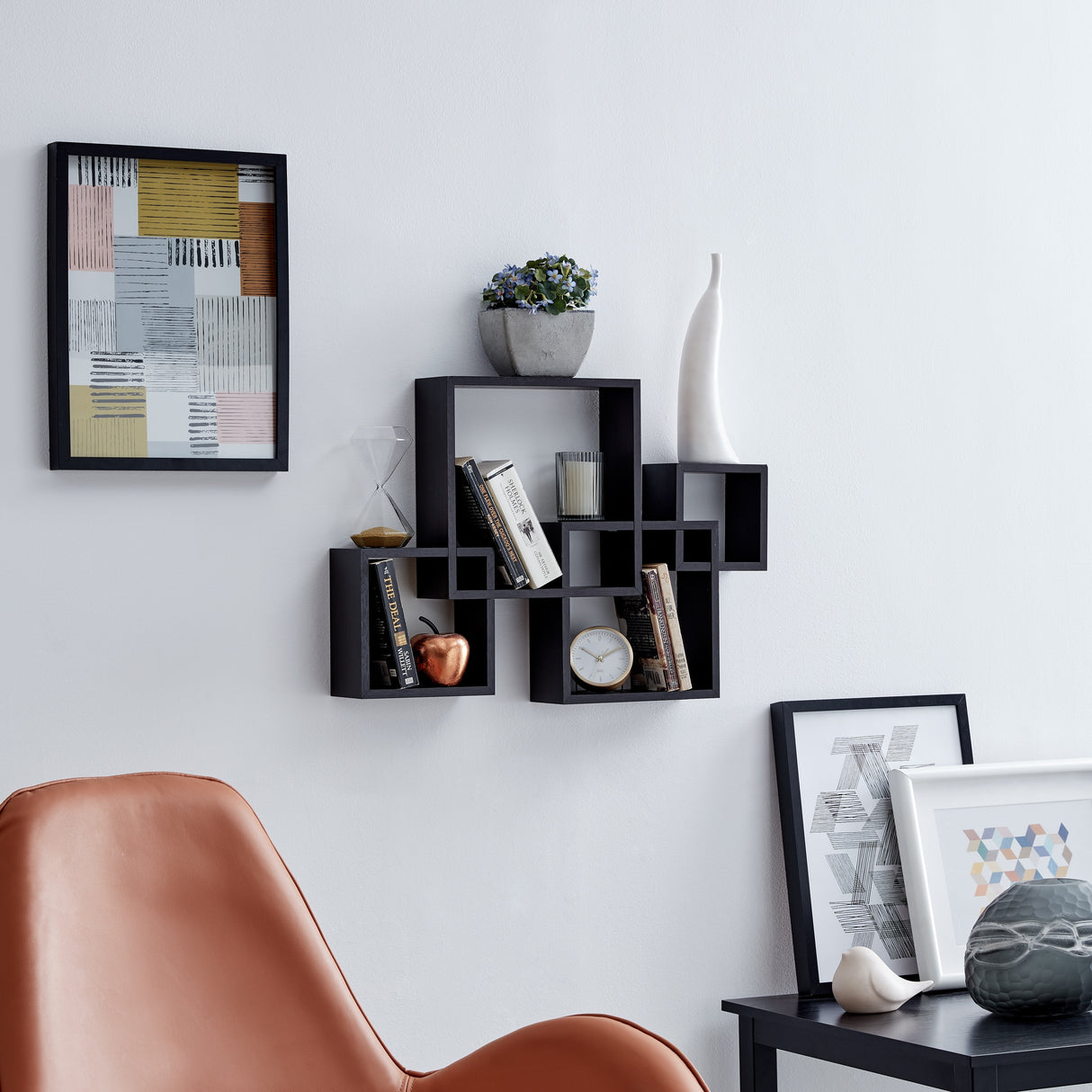 Danya B. Intersecting Cube Shelves