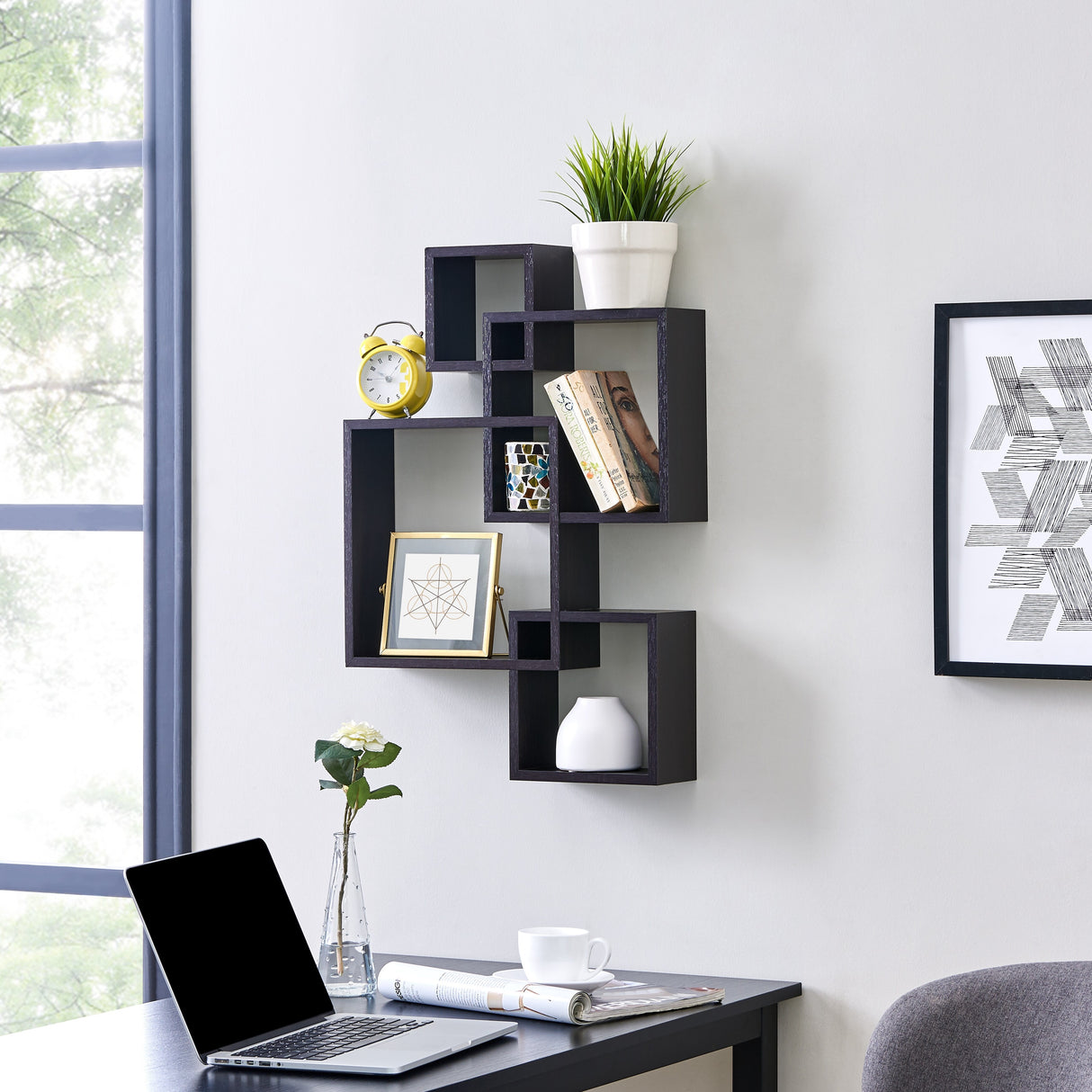 Danya B. Intersecting Cube Shelves