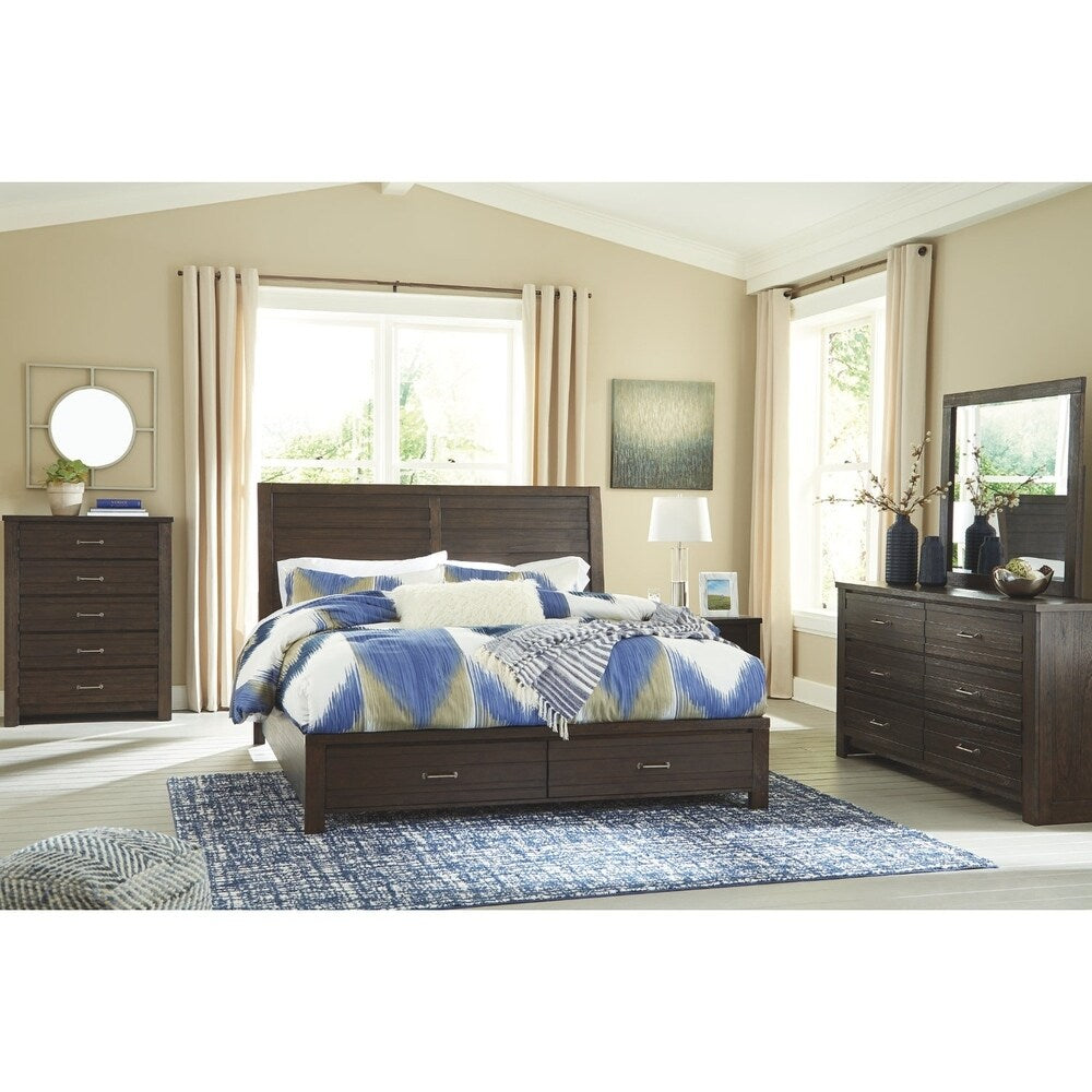 Darby Brown Panel Bed