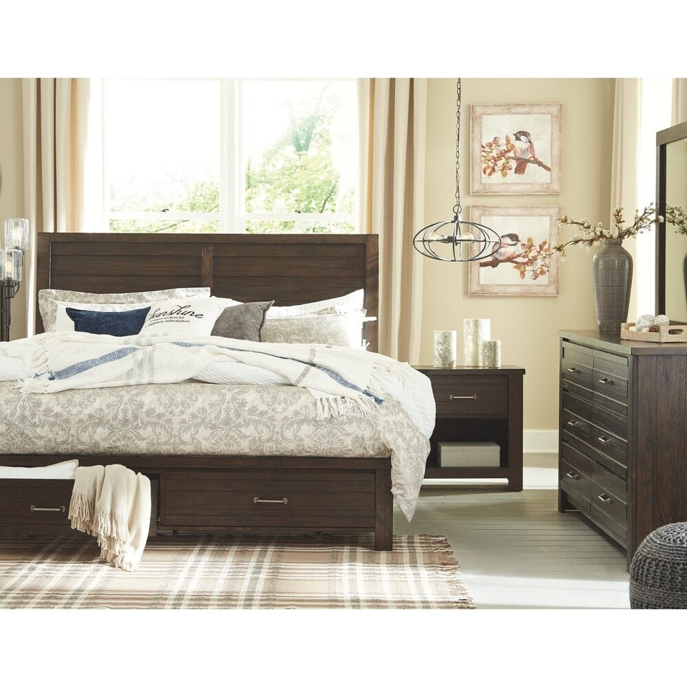 Darby Brown Panel Bed
