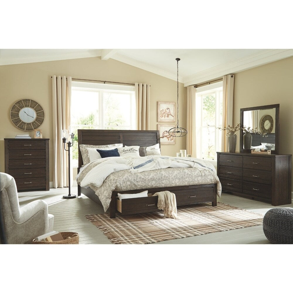 Darby Brown Panel Bed