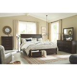 Darby Brown Panel Bed