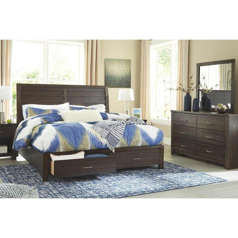 Darby Brown Panel Bed