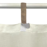 Darien Solid Indoor/Outdoor Sheer Velcro Tab Top Single Window Curtain Panel