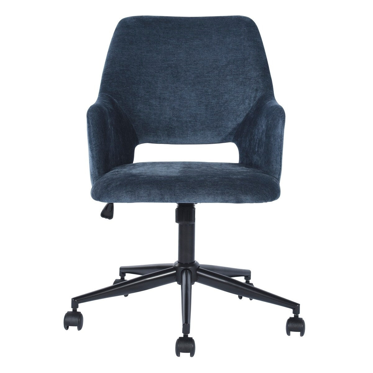 Dark Blue Fabric Upholstery Office Chair