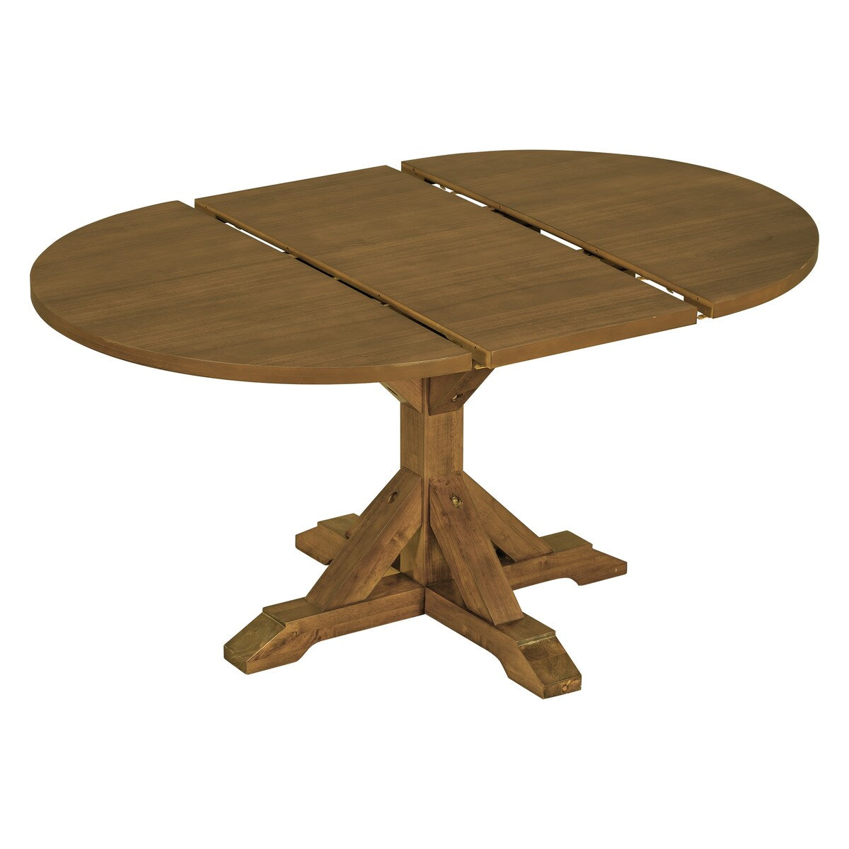 Dark Brown Diningroom Extendable Table Chairs Set - 6-Piece