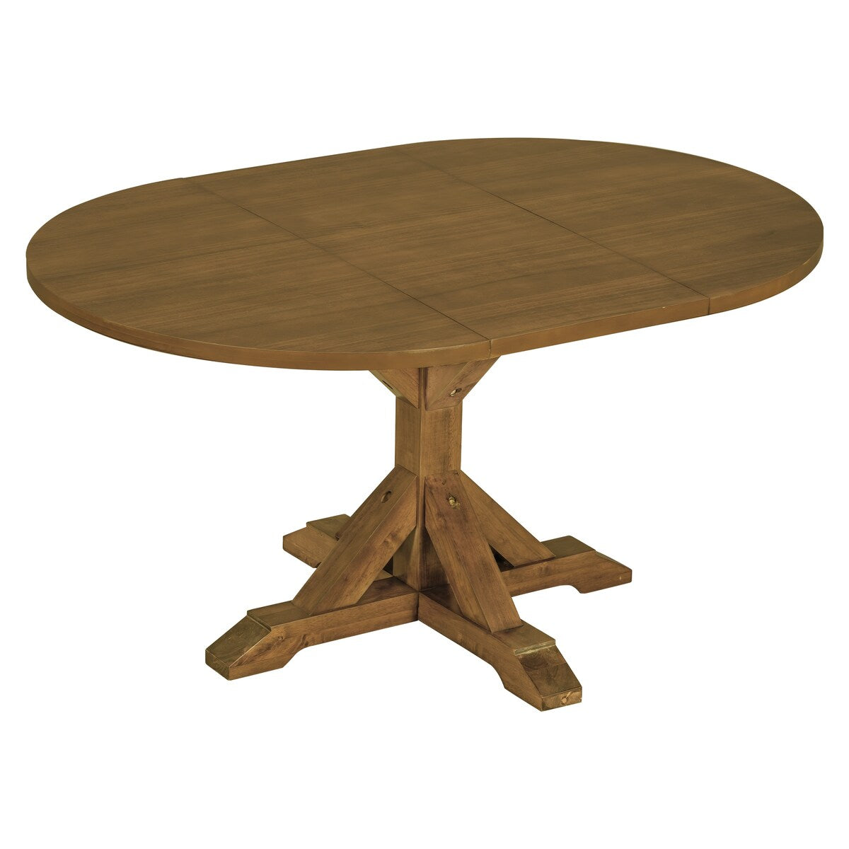 Dark Brown Diningroom Extendable Table Chairs Set - 6-Piece