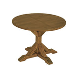Dark Brown Diningroom Extendable Table Chairs Set - 6-Piece