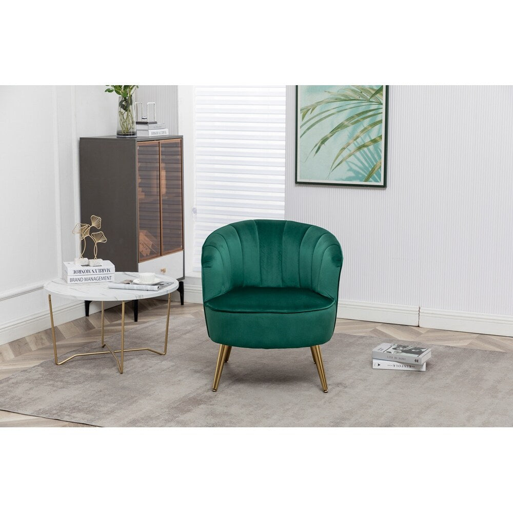 Dark Green Modern and Cozy Velvet Accent Sofa Chair - 22.04'' x20.86'' x 29.13''