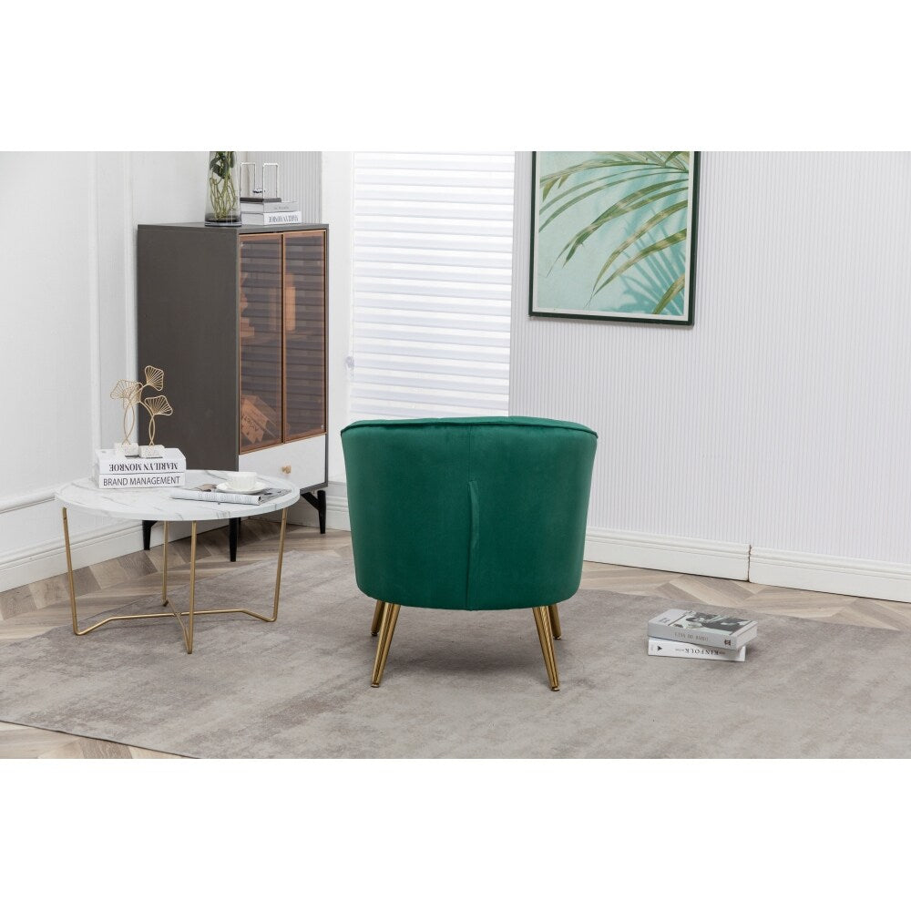 Dark Green Modern and Cozy Velvet Accent Sofa Chair - 22.04'' x20.86'' x 29.13''