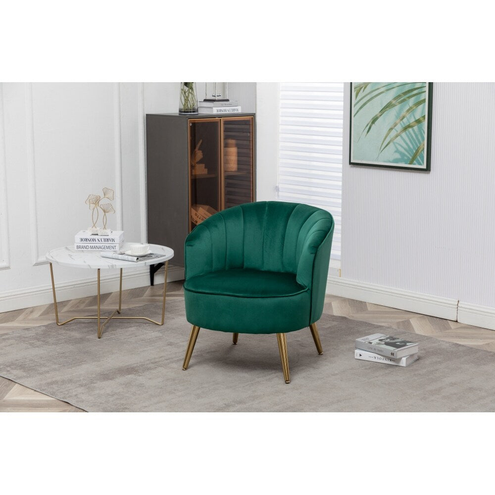 Dark Green Modern and Cozy Velvet Accent Sofa Chair - 22.04'' x20.86'' x 29.13''