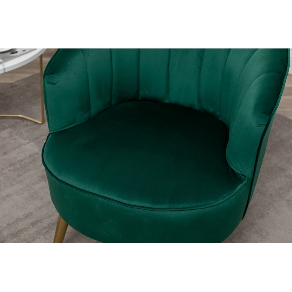 Dark Green Modern and Cozy Velvet Accent Sofa Chair - 22.04'' x20.86'' x 29.13''