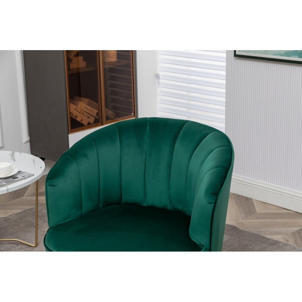 Dark Green Modern and Cozy Velvet Accent Sofa Chair - 22.04'' x20.86'' x 29.13''