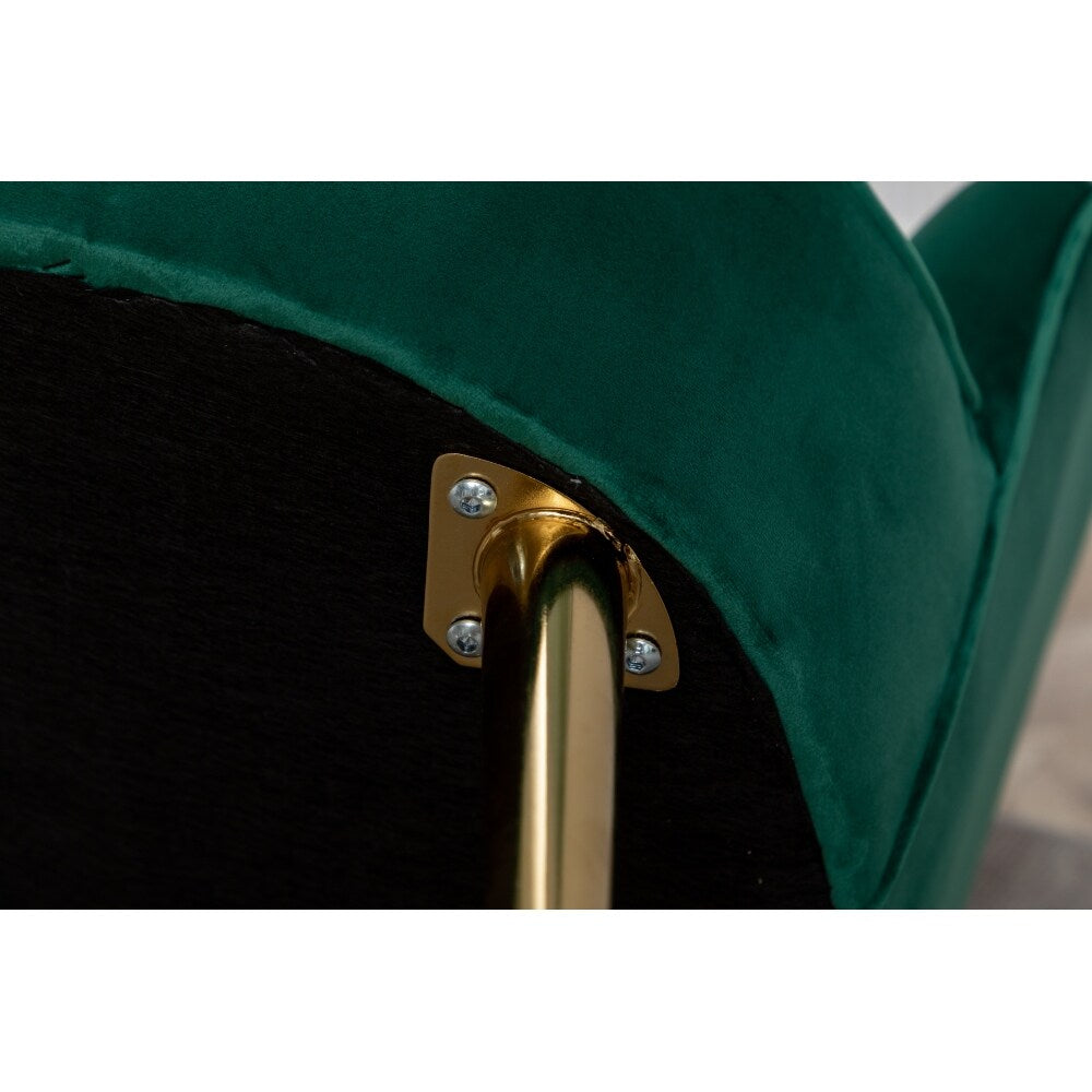 Dark Green Modern and Cozy Velvet Accent Sofa Chair - 22.04'' x20.86'' x 29.13''