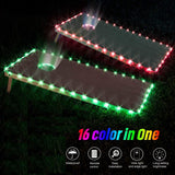 Dark Grey and Orange Pyramid Cornhole Board Set