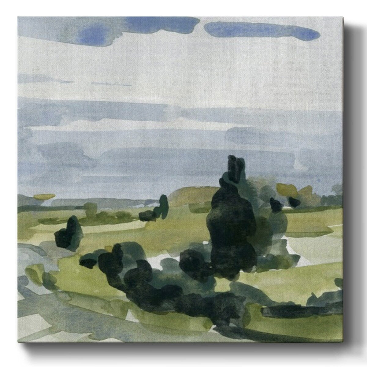 Dark Quiet Valley II-Gallery Wrapped Canvas