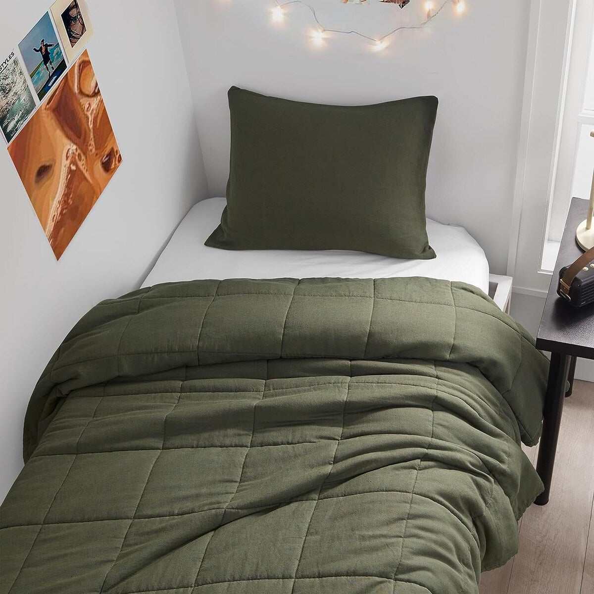 Dark Sky Reserve® - Bamboo Linen Comforter - Portugal Made - Hero Green