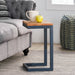 Christopher Knight Home Darlah Rustic Industrial Firwood and Metal C-Shaped Accent Table - 12.75" L x 10.25" W x 19.50" H