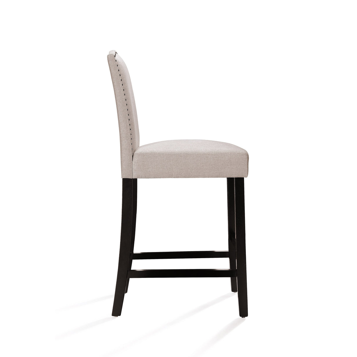 Darren Contemporary Upholstered Counter Stools with Nailhead Trim (Set of 2) by Christopher Knight Home