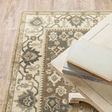 Darya Home Iona Collection Traditional Oriental Area Rug Beige