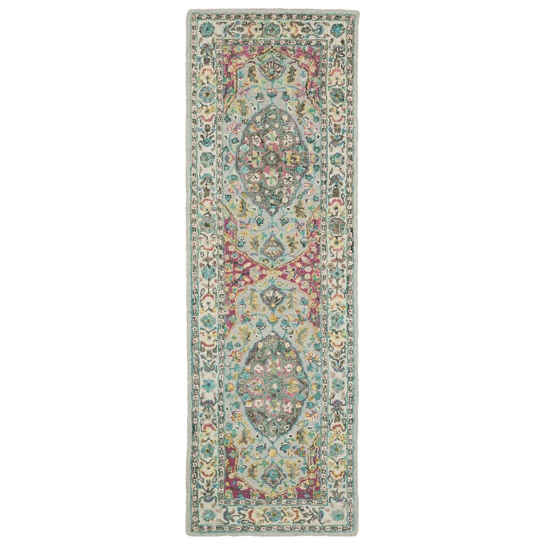 Darya Home Rebecca Collection Outdoor Runner Blue