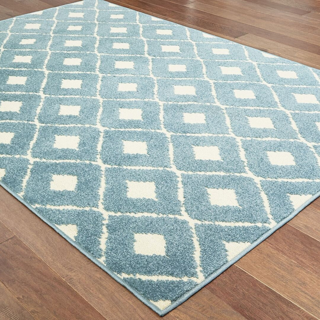 Darya Home Rebecca Collection Outdoor Runner Blue