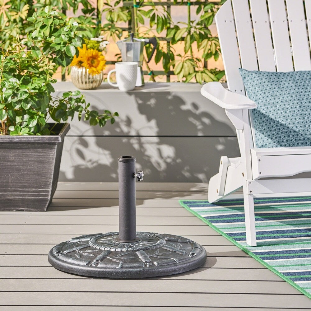 Dave Outdoor 60-pound Concrete Circular Umbrella Base by Christopher Knight Home