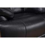 Davin Top Grain Leather Genuine leather Brown Extendable Footrest Manual Recliner