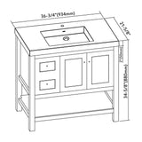 Davis 36" Single Bathroom Vanity Set