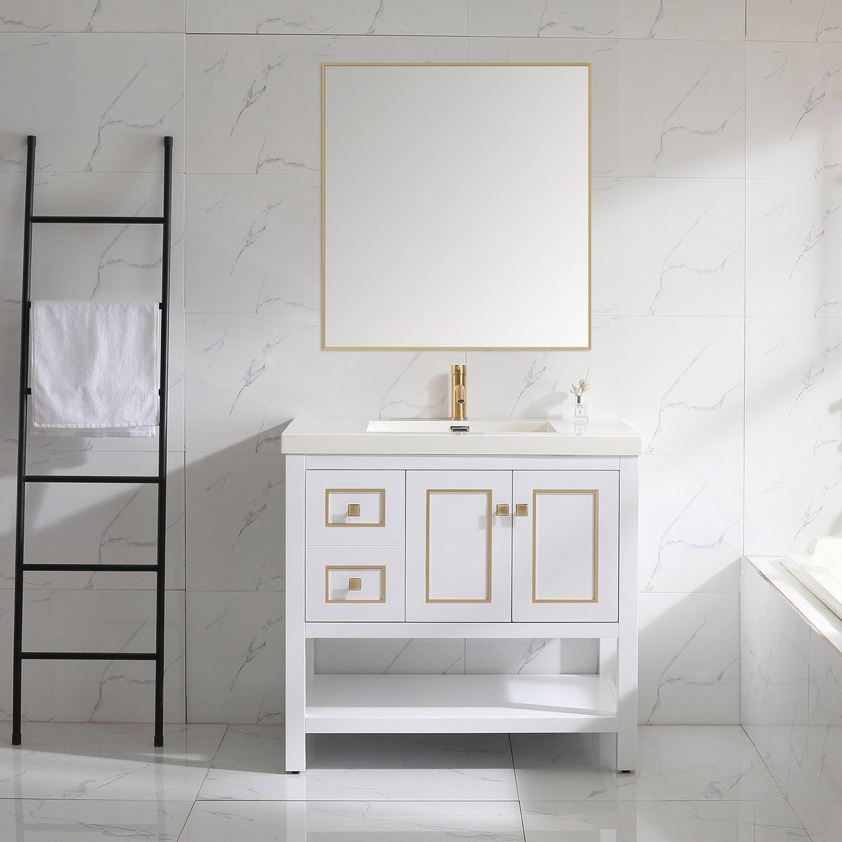 Davis 36" Single Bathroom Vanity Set