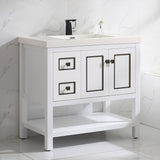Davis 36" Single Bathroom Vanity Set