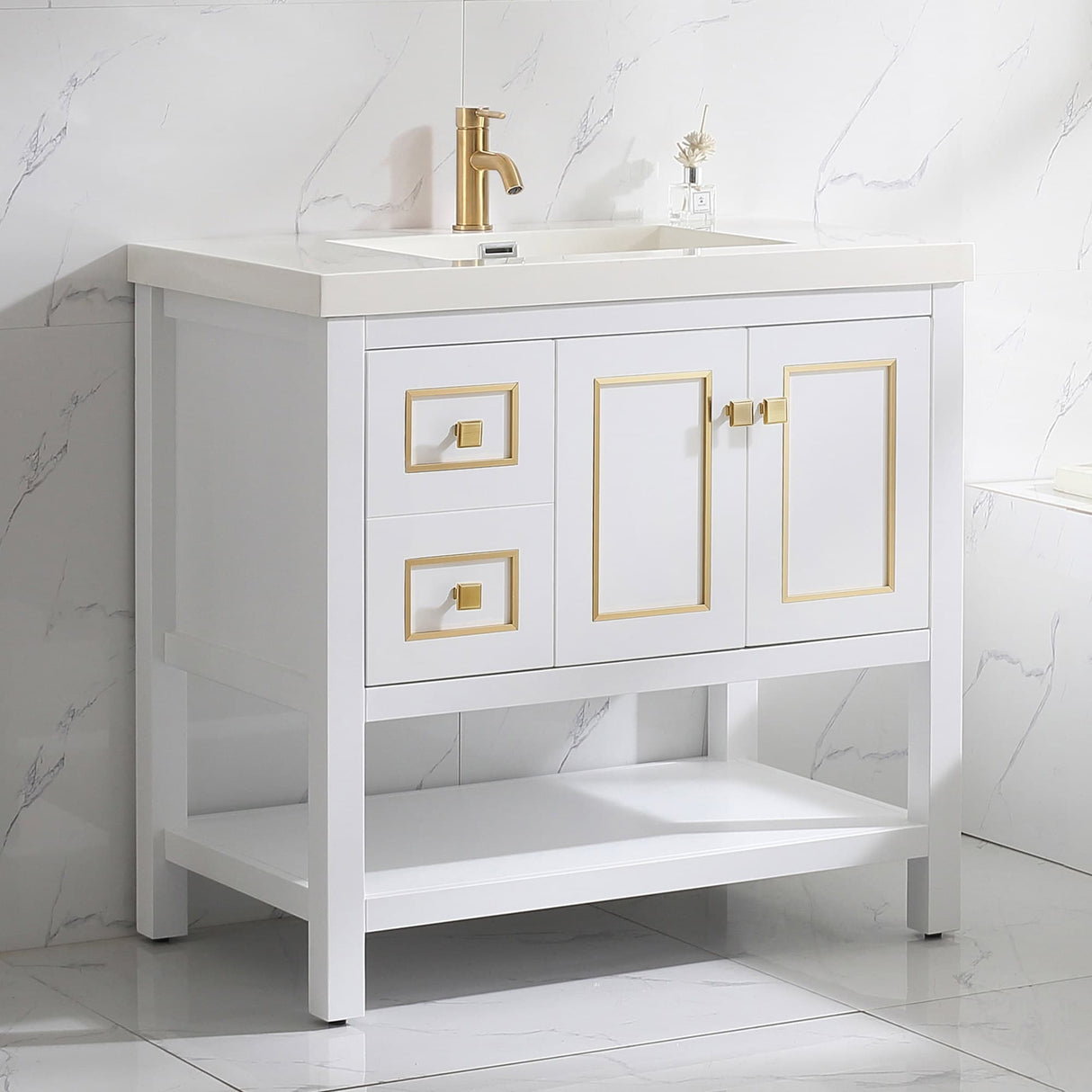 Davis 36" Single Bathroom Vanity Set
