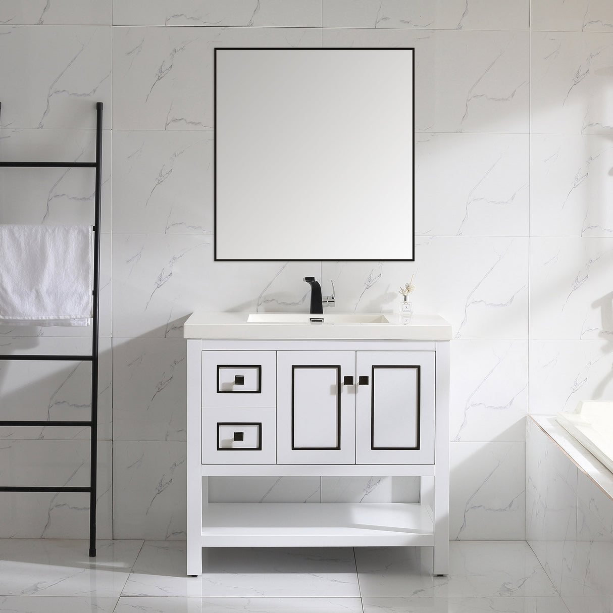 Davis 36" Single Bathroom Vanity Set