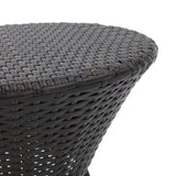 Davis Outdoor 3-Piece Wicker Stacking Chair Chat Set by Christopher Knight Home