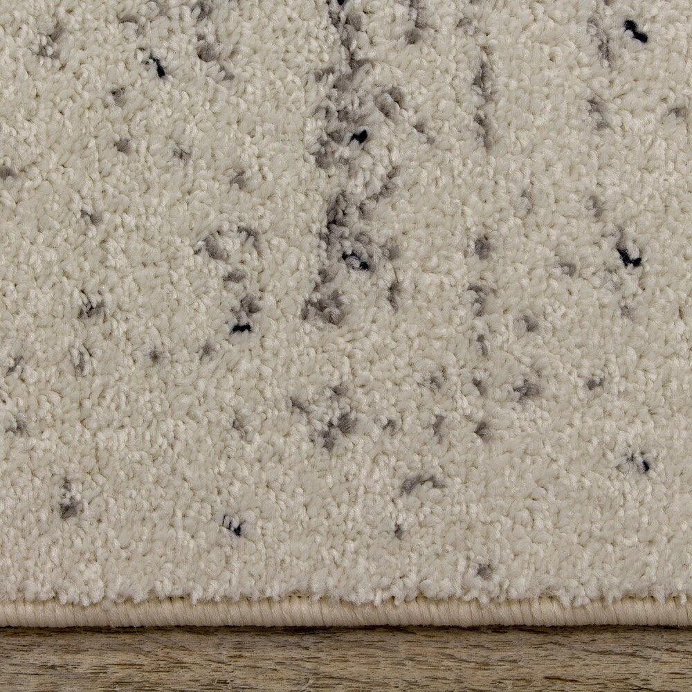 Dawn Cream Grey Faded Stripes Rug