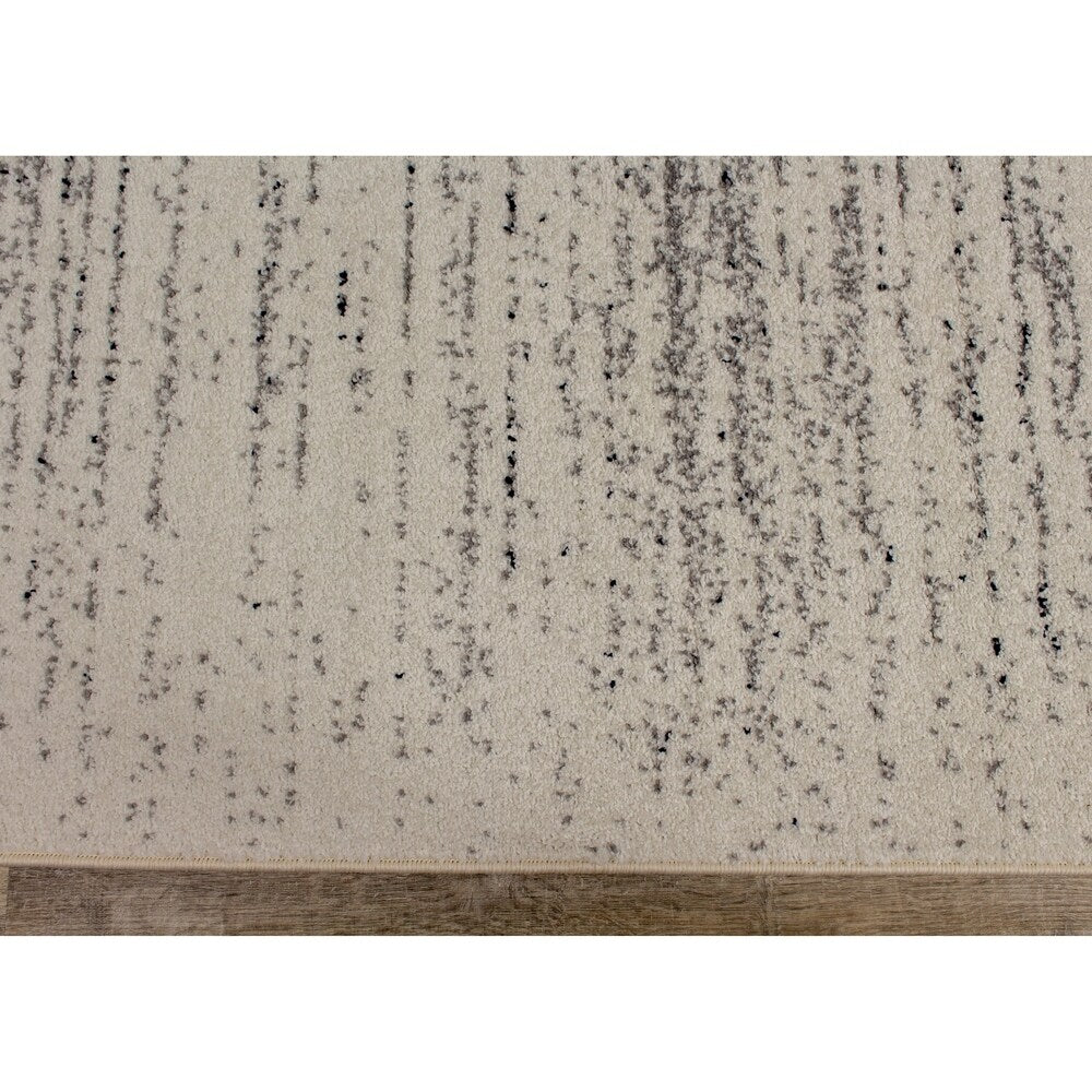 Dawn Cream Grey Faded Stripes Rug