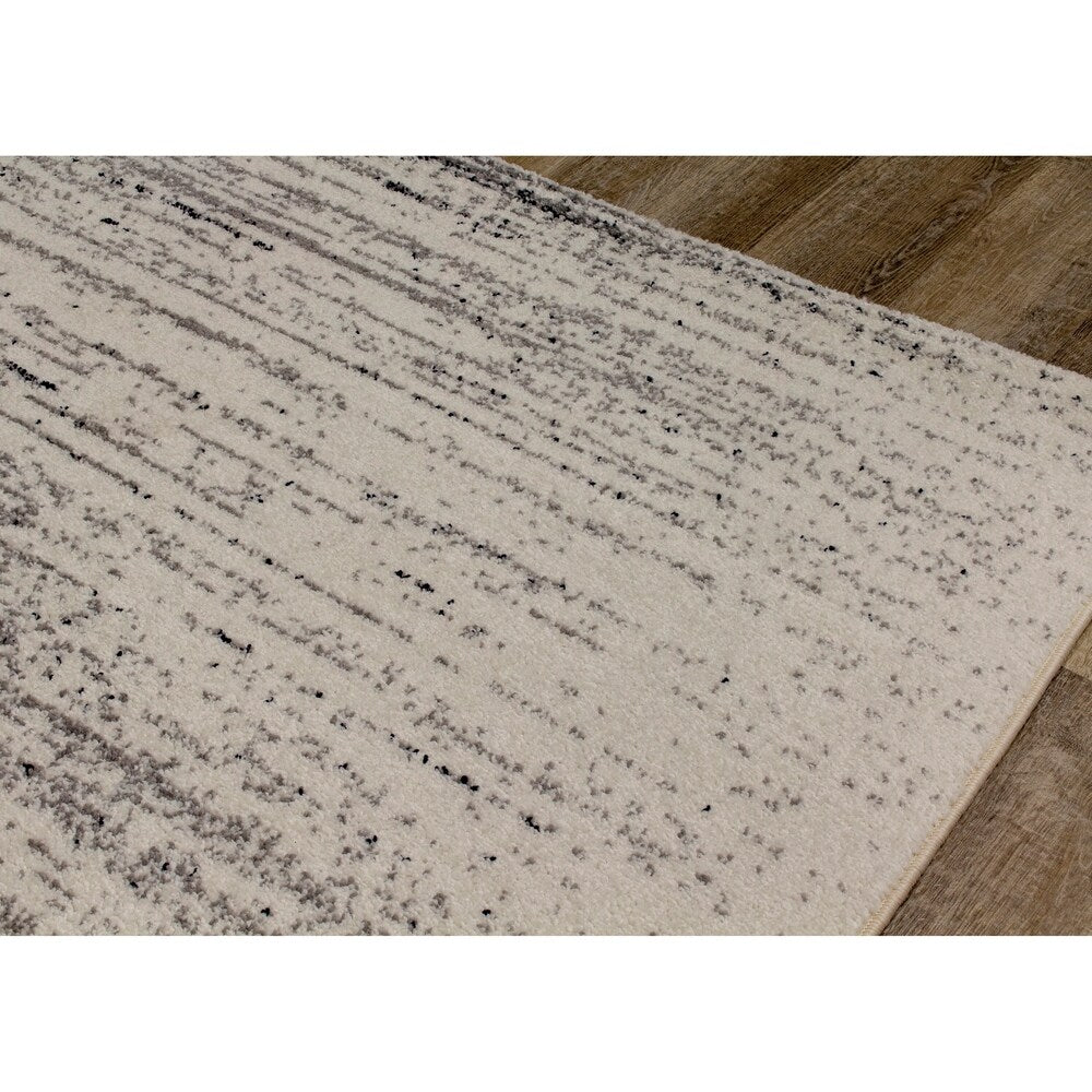 Dawn Cream Grey Faded Stripes Rug