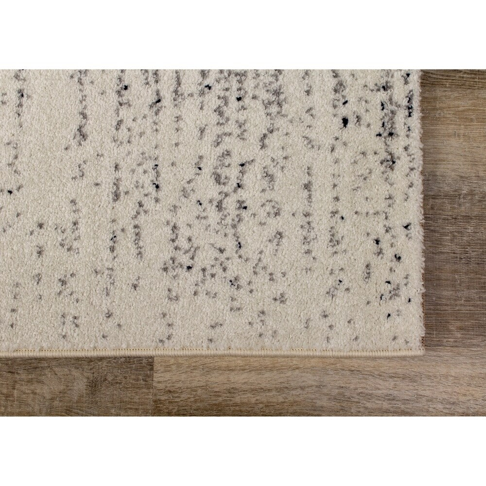 Dawn Cream Grey Faded Stripes Rug
