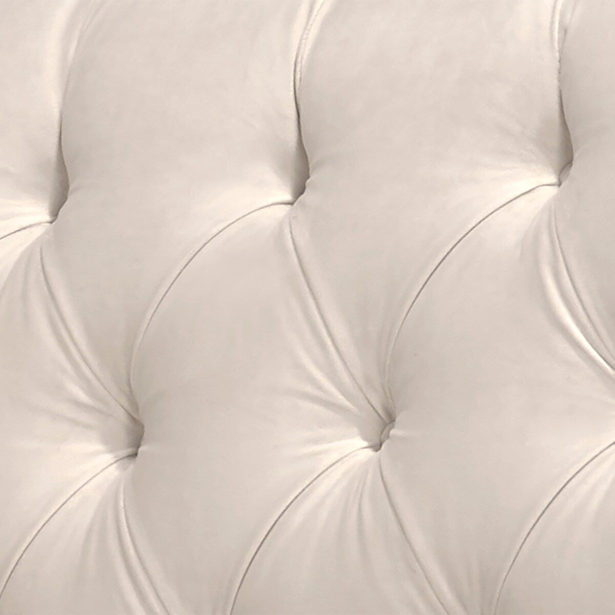 Dawson Cream Button Tufted Fabric Sectional Sofa