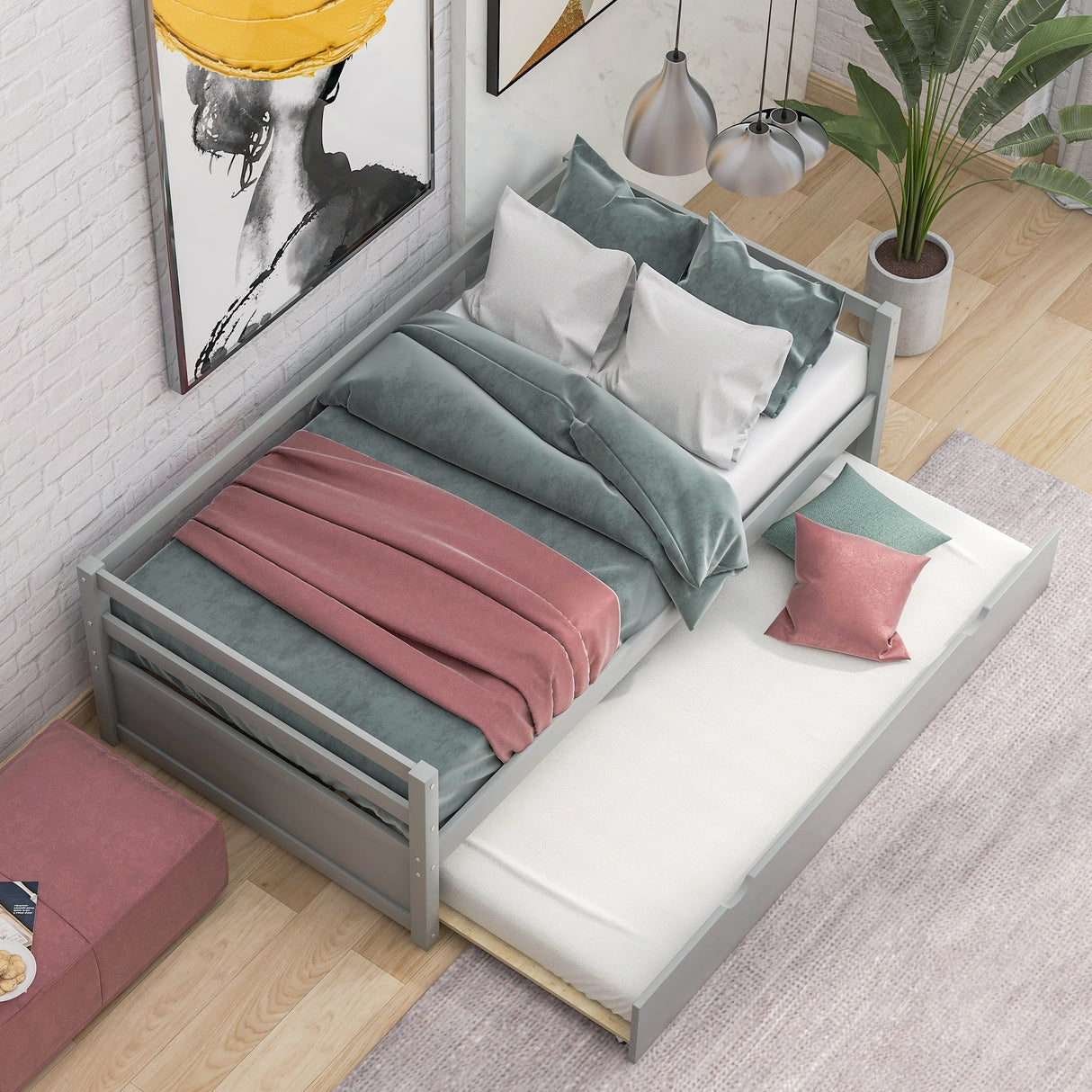 Daybed with Trundle Frame Set