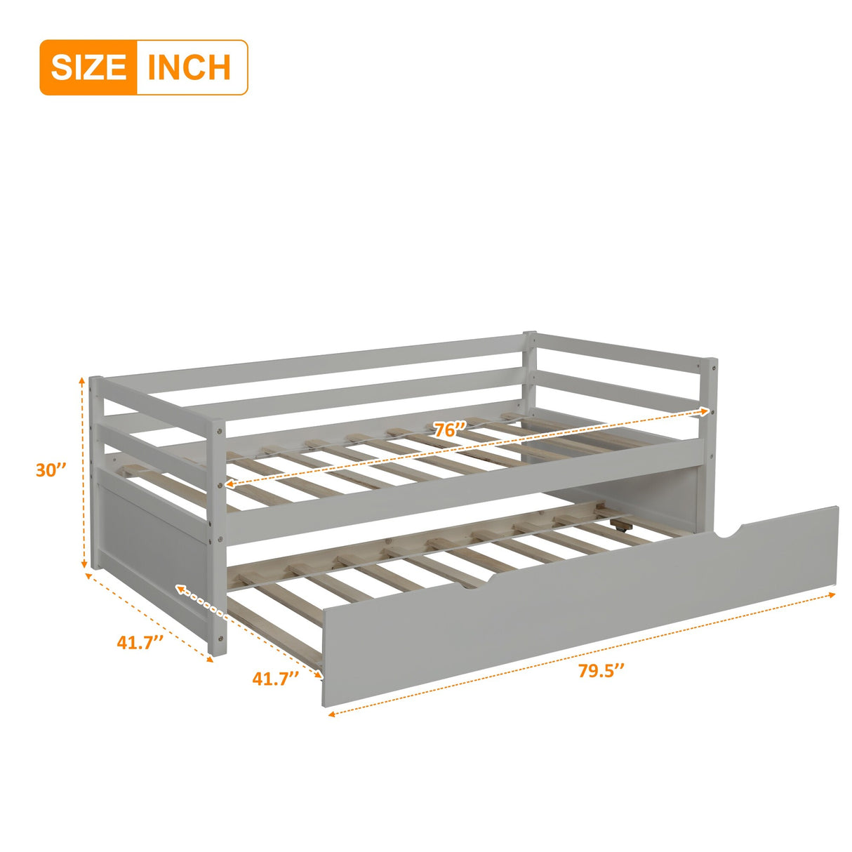 Daybed with Trundle Frame Set