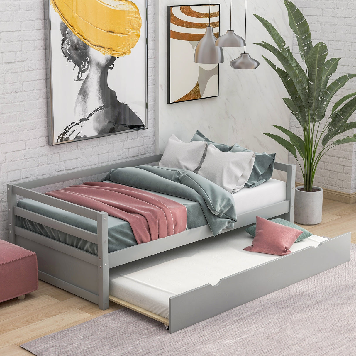 Daybed with Trundle Frame Set