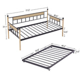 Daybed, Sofa Bed Metal Framed with Trundle Twin Size