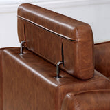 Dayn Mid-Century Modern 3-Piece Faux Leather Living Room Set by Furniture of America
