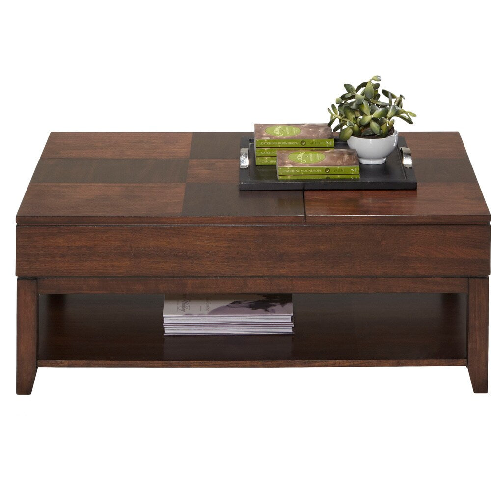 Daytona Regal Walnut Double Lift-top Cocktail Table