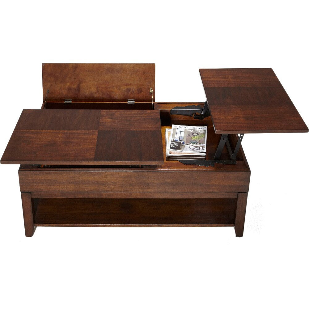 Daytona Regal Walnut Double Lift-top Cocktail Table